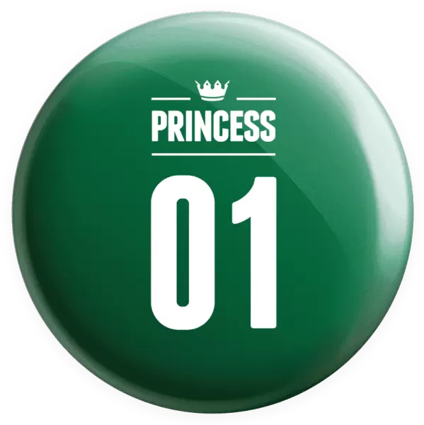 Placka Princess s vlastním číslem