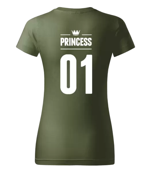 Dámské tričko Princess s vlastním číslem