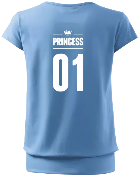 Dámské tričko Princess s vlastním číslem
