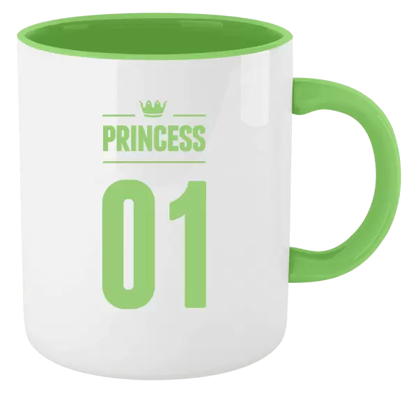 Hrnek Princess s vlastním číslem