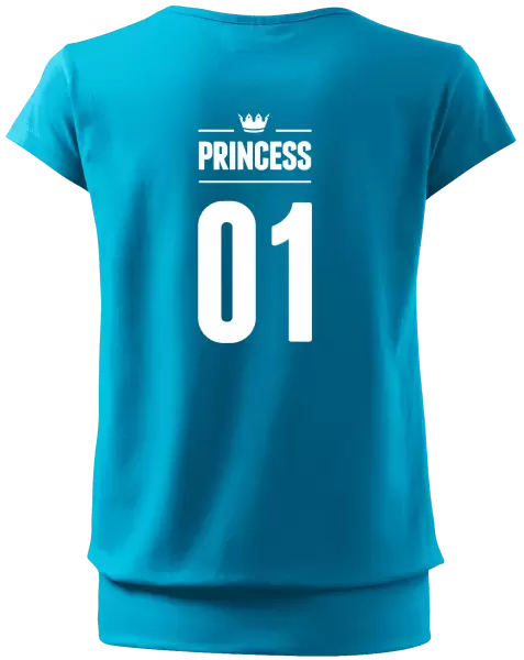 Dámské tričko Princess s vlastním číslem