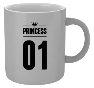 Metalický hrnek Princess s vlastním číslem