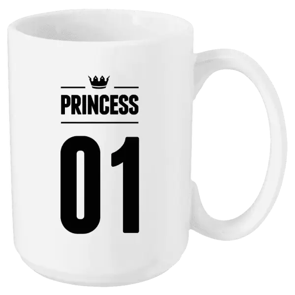 Hrnek Princess s vlastním číslem