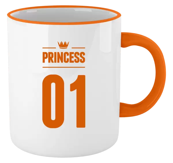 Hrnek Princess s vlastním číslem