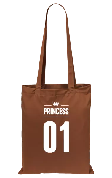 Látková taška Princess s vlastním číslem
