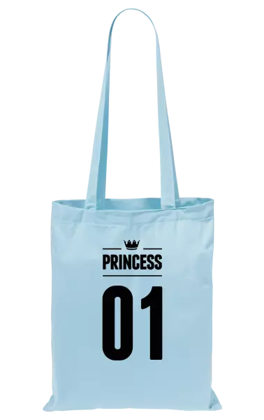 Látková taška Princess s vlastním číslem