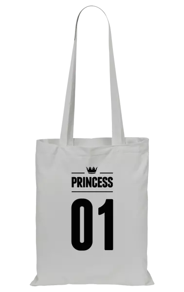 Látková taška Princess s vlastním číslem