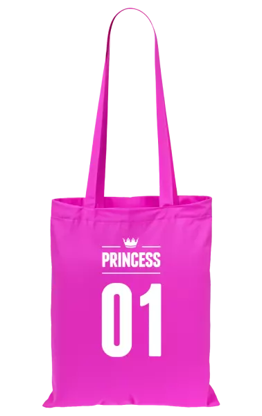 Látková taška Princess s vlastním číslem