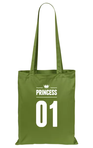 Látková taška Princess s vlastním číslem