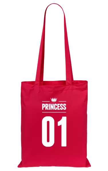 Látková taška Princess s vlastním číslem