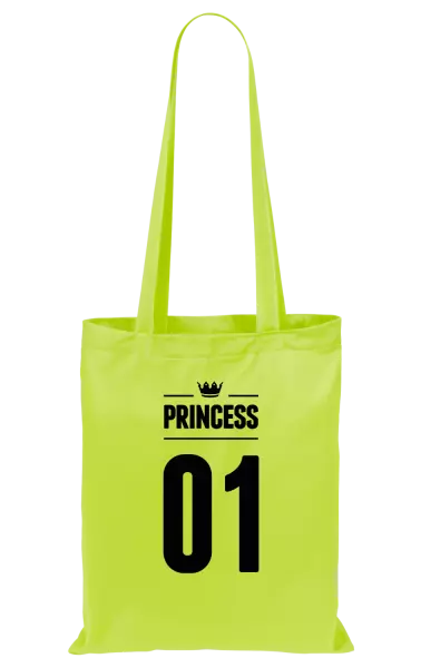 Látková taška Princess s vlastním číslem