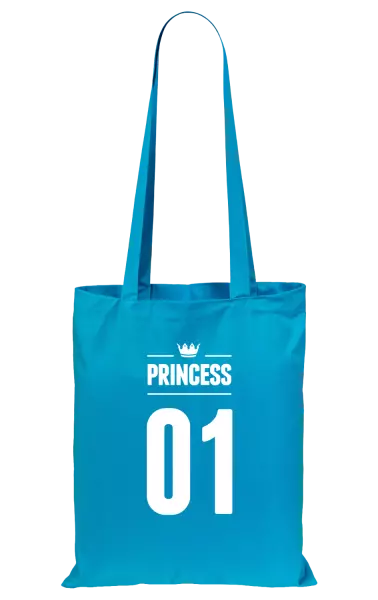 Látková taška Princess s vlastním číslem