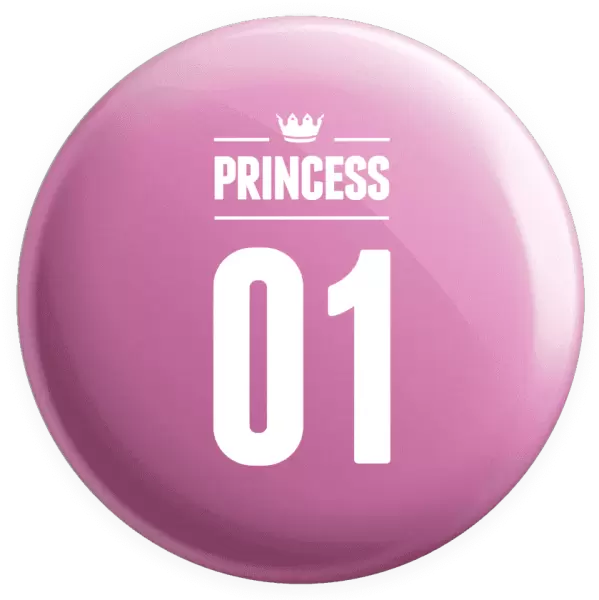 Placka Princess s vlastním číslem