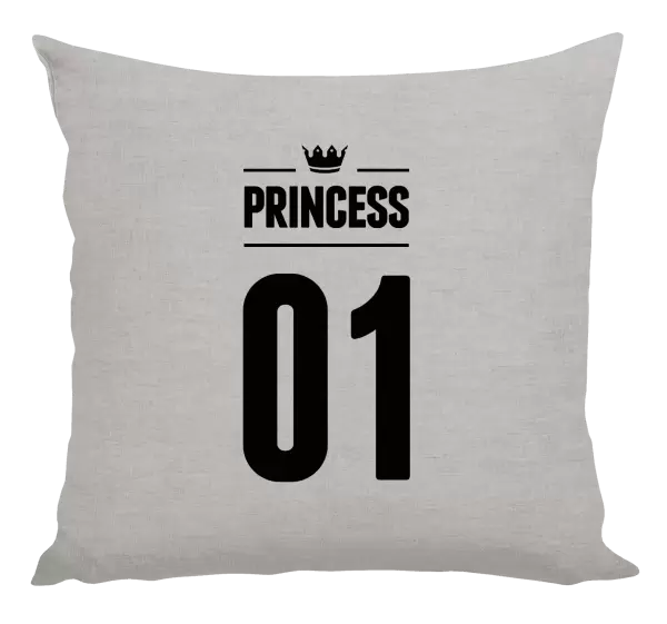 Polštář Princess s vlastním číslem