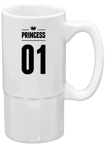Půllitr Princess s vlastním číslem