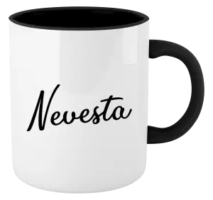 Hrnček  Nevesta - nápis