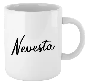 Hrnček Nevesta - nápis