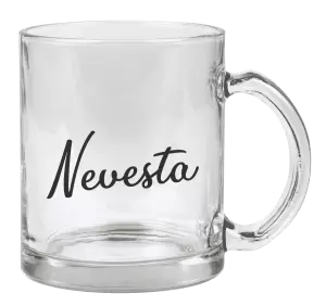 Hrnček Nevesta - nápis