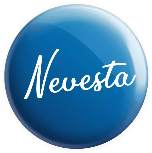 Placka Nevesta - nápis