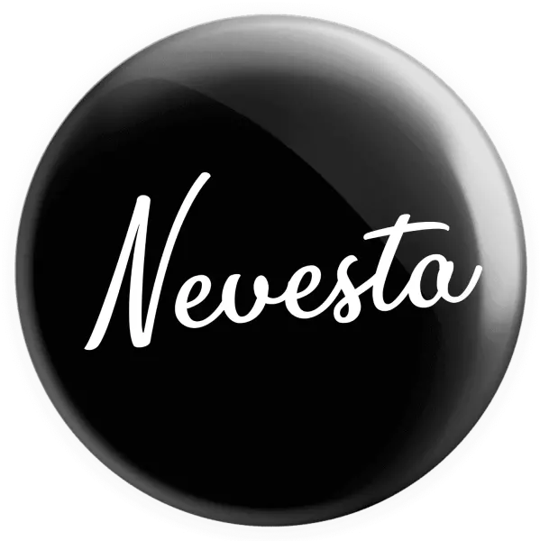 Placka Nevesta - nápis