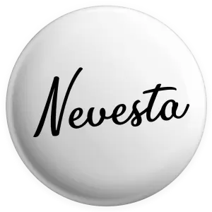 Placka Nevesta - nápis