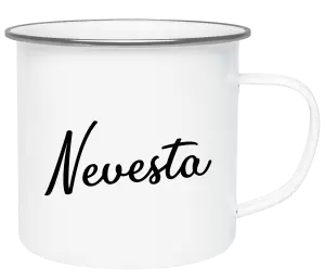 Plecháčik Nevesta - nápis