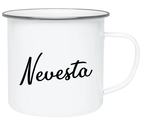 Plecháčik Nevesta - nápis