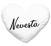 Vankúš Nevesta - nápis