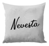 Vankúš Nevesta - nápis