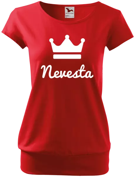 Dámske tričko Nevesta - korunka