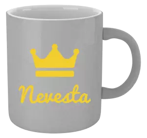 Hrnček metalický Nevesta - korunka