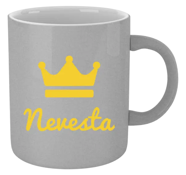 Hrnček metalický Nevesta - korunka