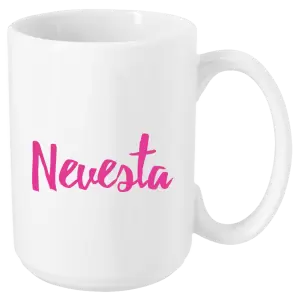 Hrnček Nevesta - nápis 2