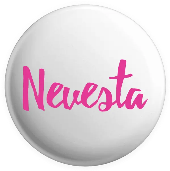 Placka Nevesta - nápis 2