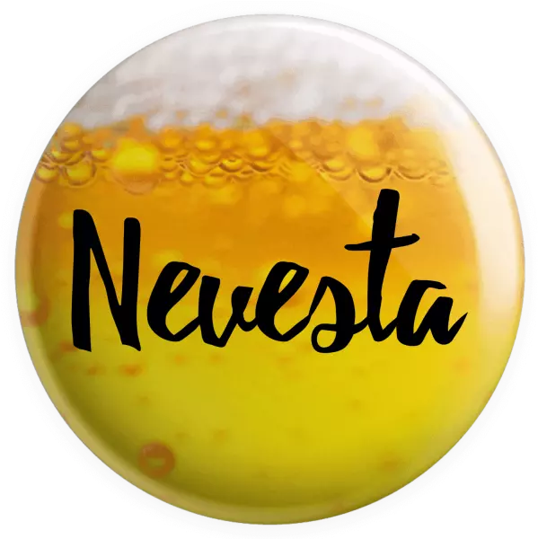 Placka Nevesta - nápis 2