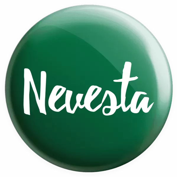 Placka Nevesta - nápis 2