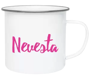 Plecháčik Nevesta - nápis 2