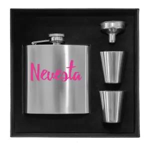 Ploskačka v krabičke Nevesta - nápis 2