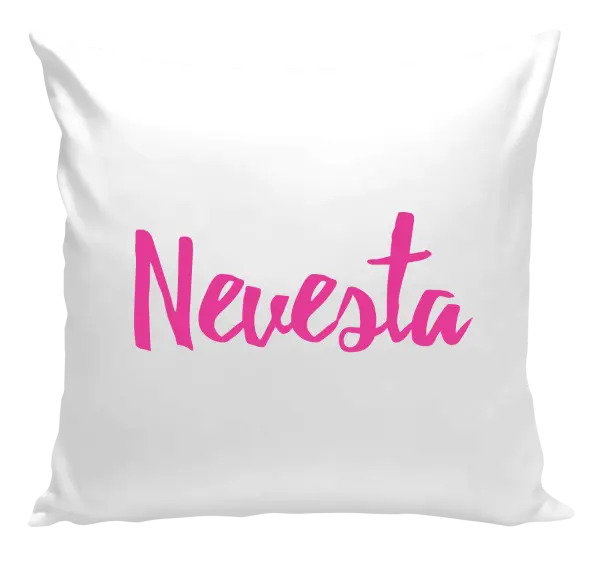 Vankúš Nevesta - nápis 2