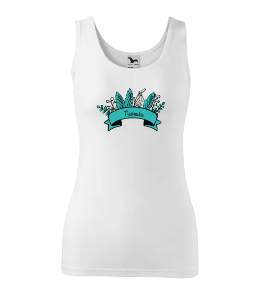 Dámske tielko Nevesta - zelené lupene