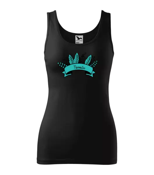 Dámske tielko Nevesta - zelené lupene