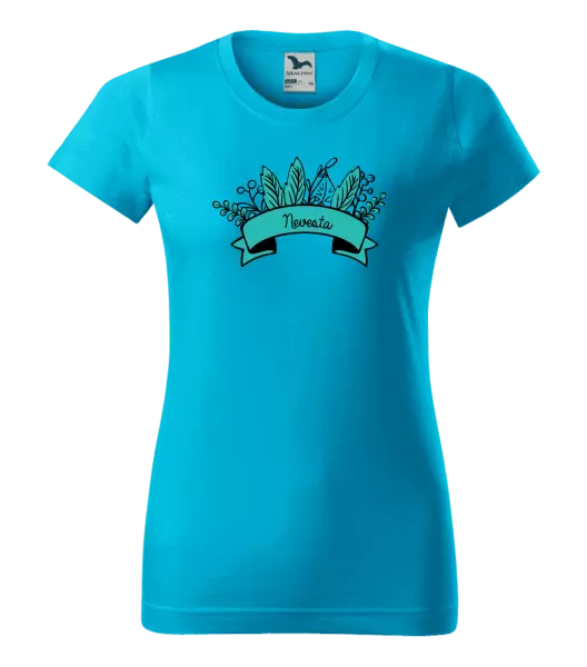 Dámske tričko Nevesta - zelené lupene