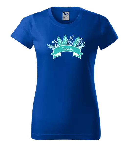 Dámske tričko Nevesta - zelené lupene