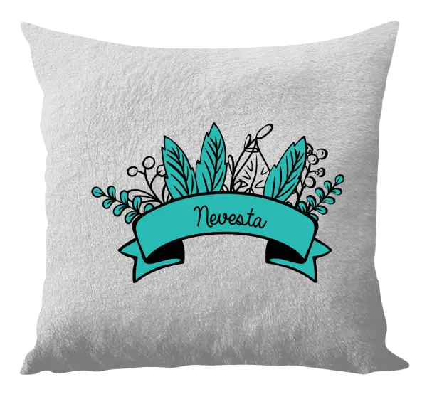 Vankúš Nevesta - zelené lupene