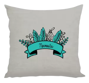 Vankúš Nevesta - zelené lupene