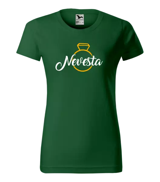 Dámske tričko Nevesta - zlatý prsteň