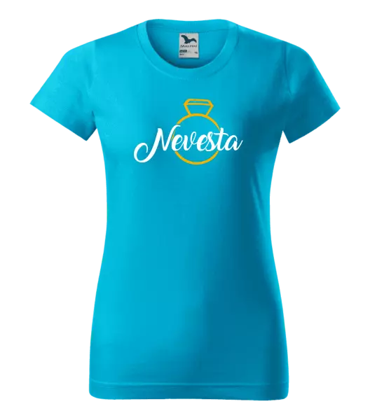 Dámske tričko Nevesta - zlatý prsteň