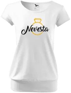 Dámske tričko Nevesta - zlatý prsteň
