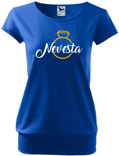 Dámske tričko Nevesta - zlatý prsteň