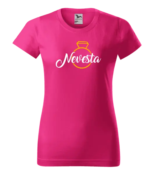 Dámske tričko Nevesta - zlatý prsteň